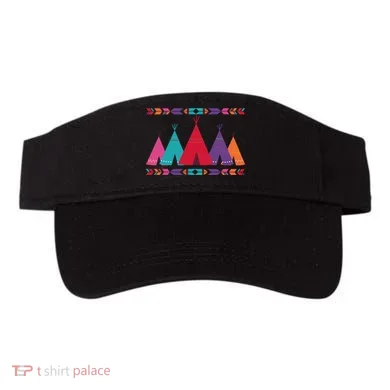 Native American Teepee Pattern Visor