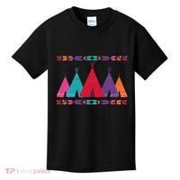 Native American Teepee Pattern Kids T-Shirt thumb 0
