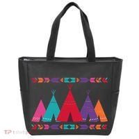 Native American Teepee Pattern Tote Bag thumb 0