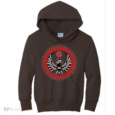 Native American Thunderbird Kids Hoodie