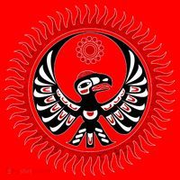 Native American Thunderbird Santa Hat thumb 1