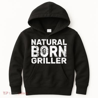 Natural Born Griller  Kids Hoodie
