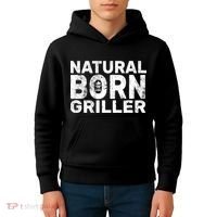 Natural Born Griller  Kids Hoodie thumb 4