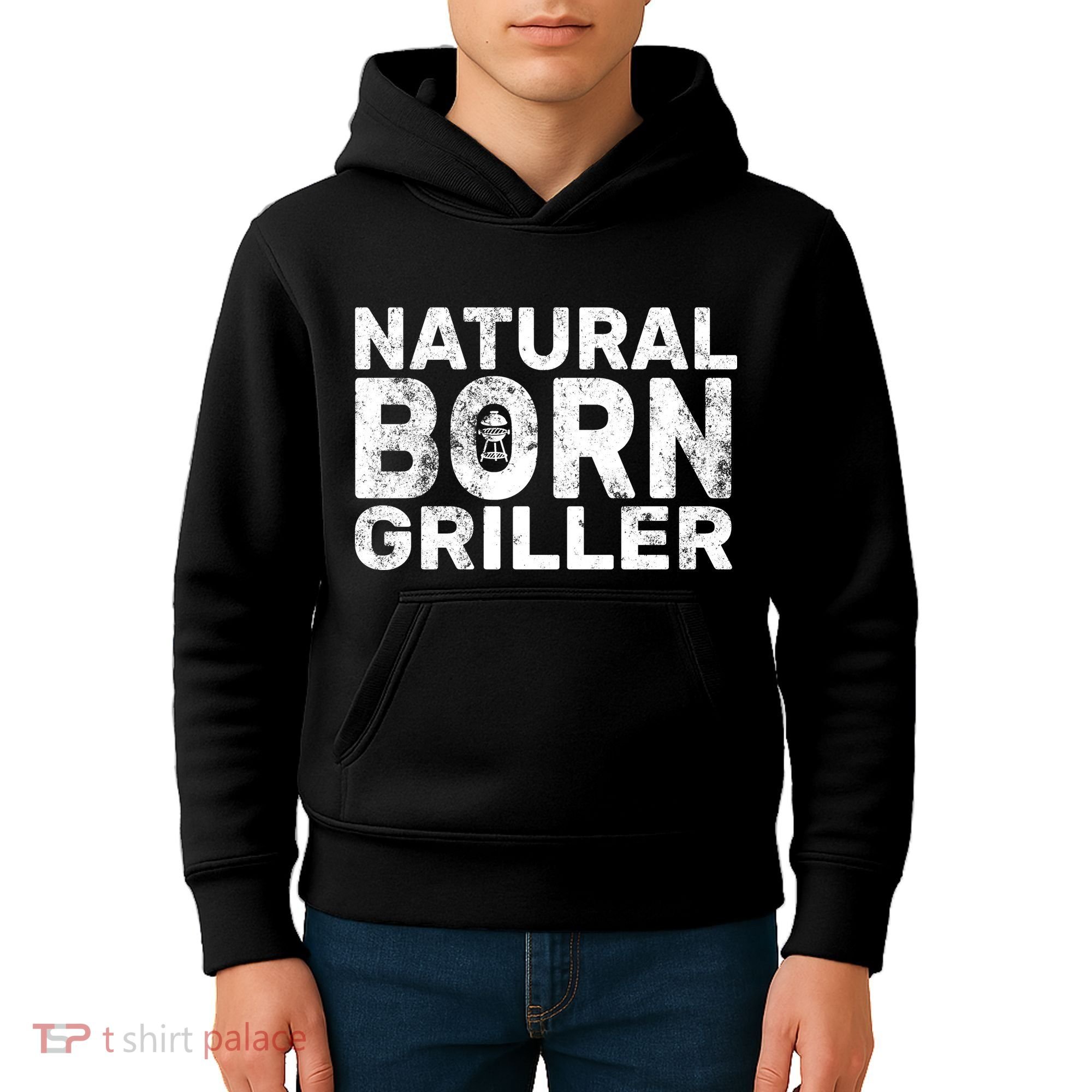 Natural Born Griller  Kids Hoodie