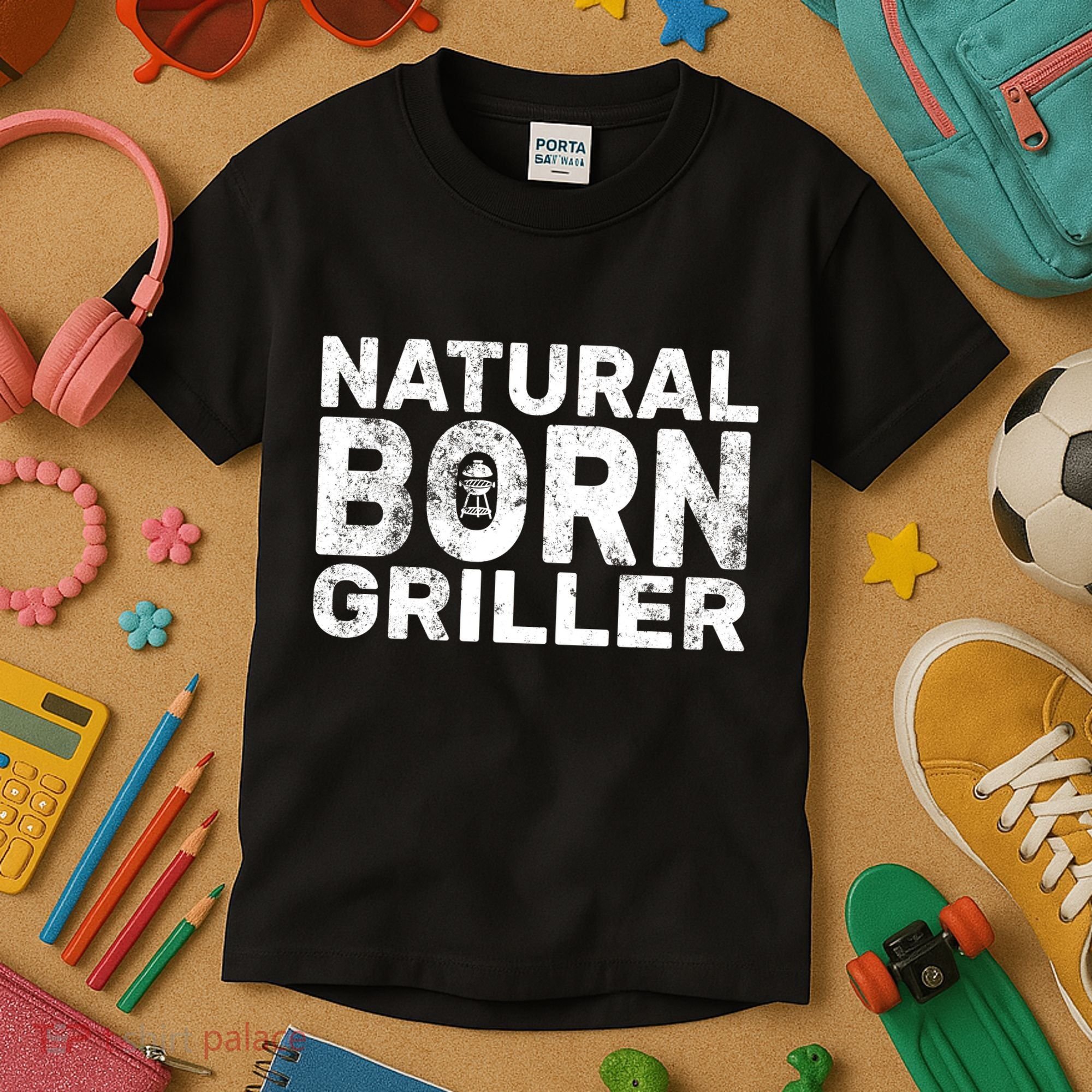 Natural Born Griller  Kids T-Shirt
