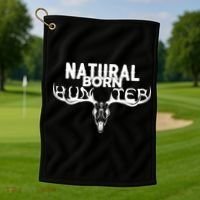 Natural Born Hunter Golf Towel thumb 1