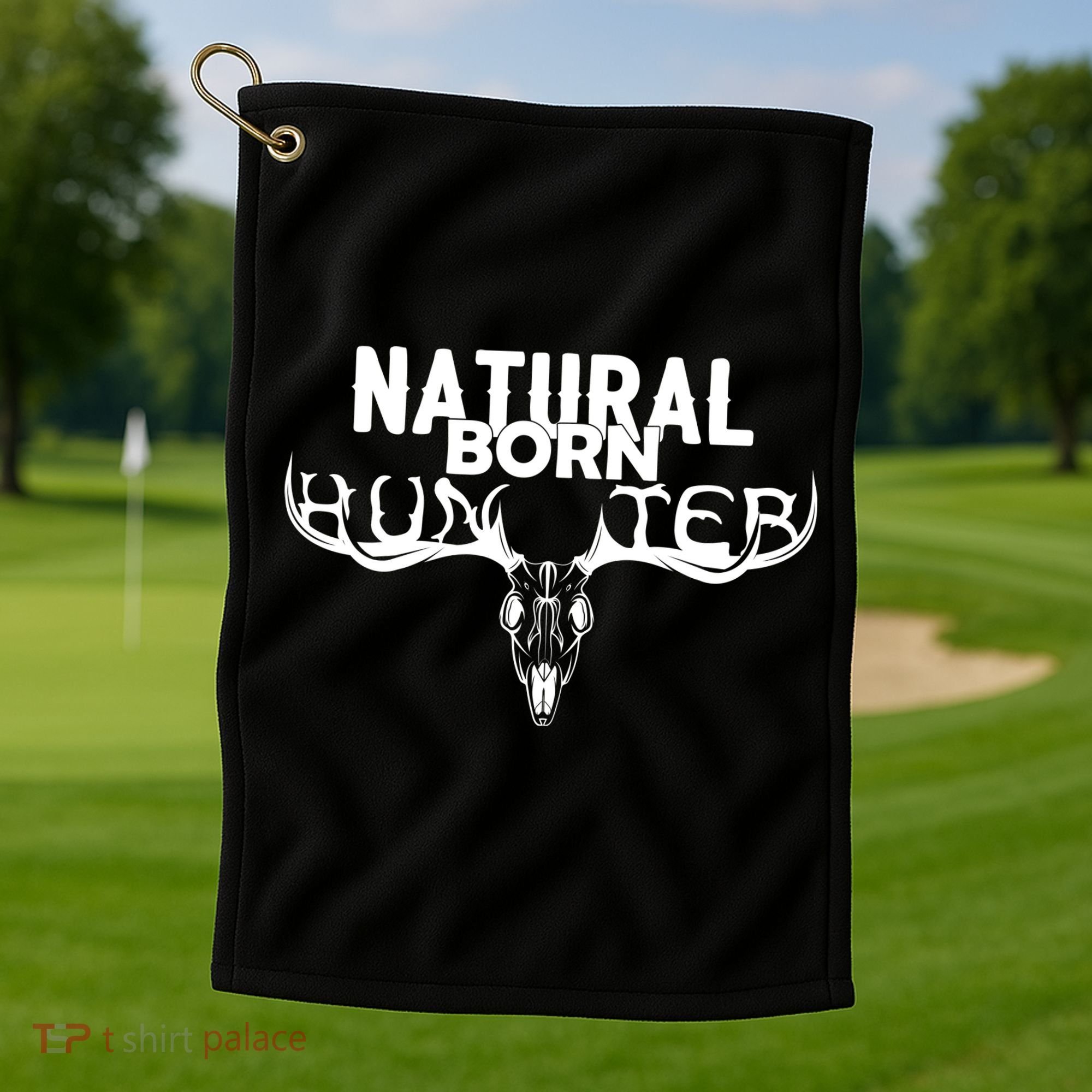 Natural Born Hunter Golf Towel
