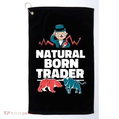 Natural Born Trader Golf Towel