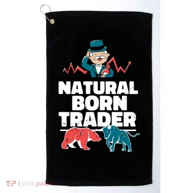 Natural Born Trader Golf Towel