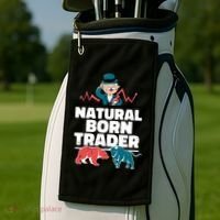 Natural Born Trader Golf Towel thumb 2