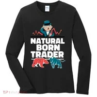 Natural Born Trader Women's Long Sleeve Shirt thumb 0