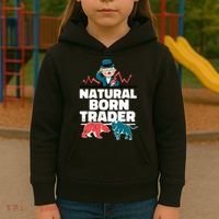 Natural Born Trader Kids Hoodie thumb 3