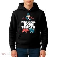 Natural Born Trader Kids Hoodie thumb 4