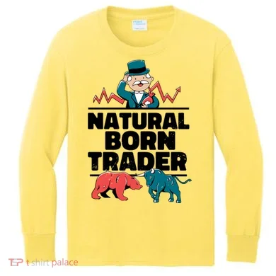Natural Born Trader Kids Long Sleeve Shirt