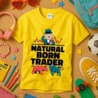Natural Born Trader Kids T-Shirt thumb 3