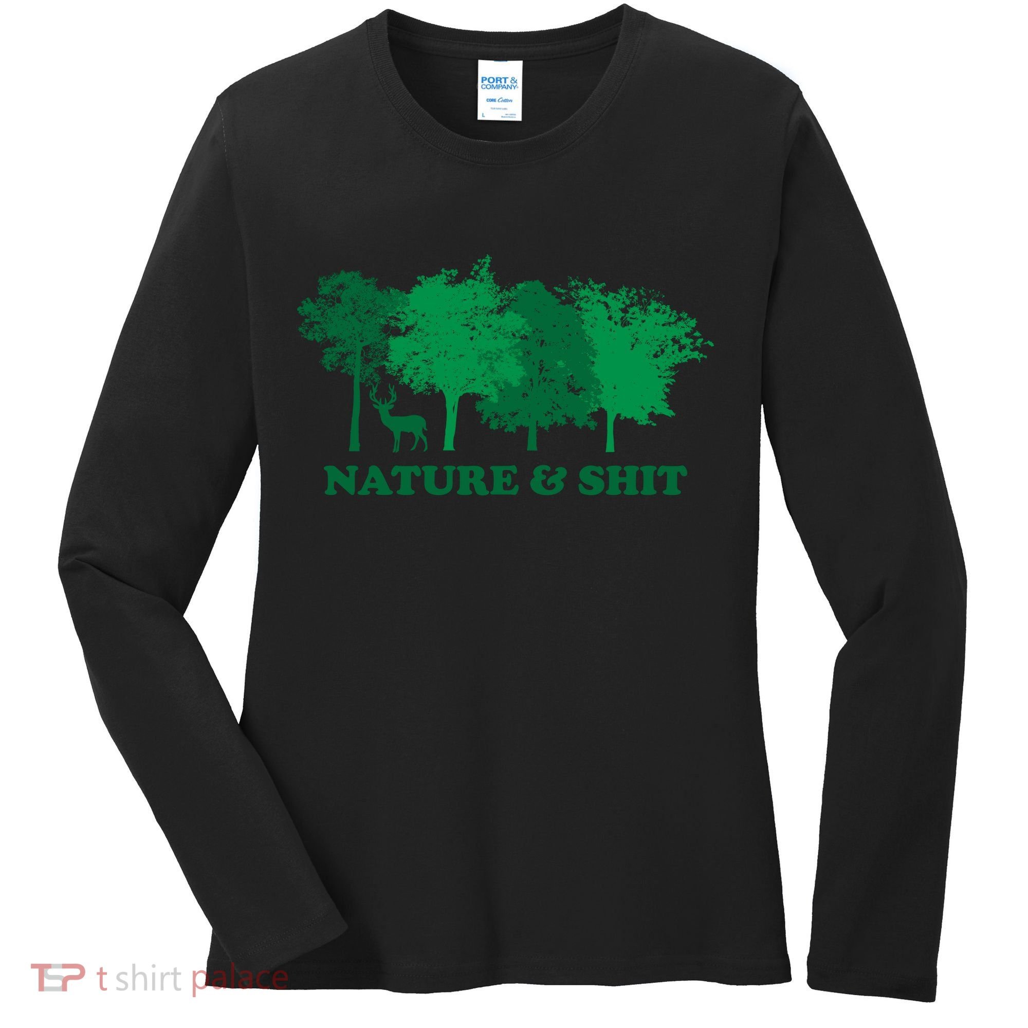 Nature And Shit Women's Long Sleeve Shirt