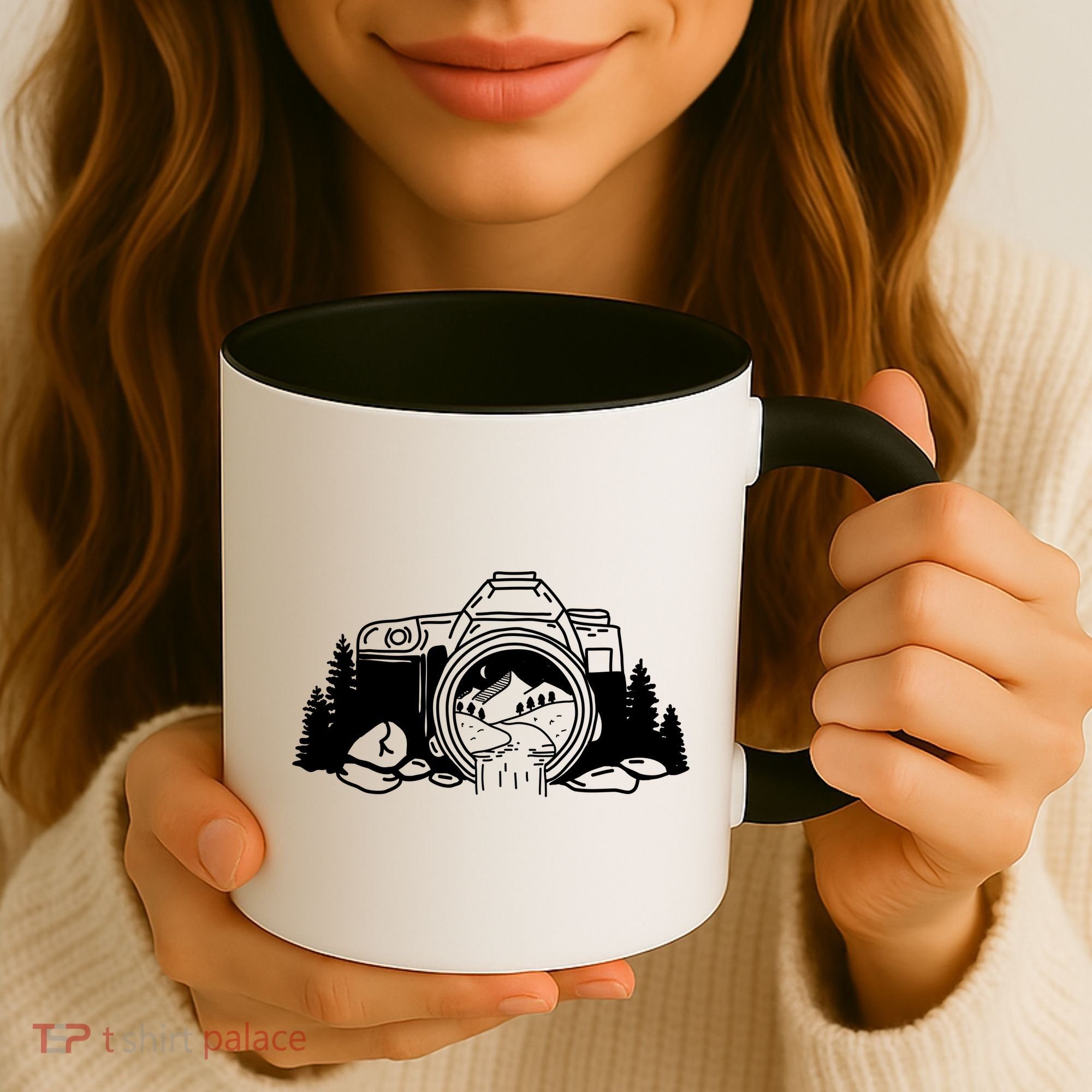 Nature Camera Waterfall Coffee Mug