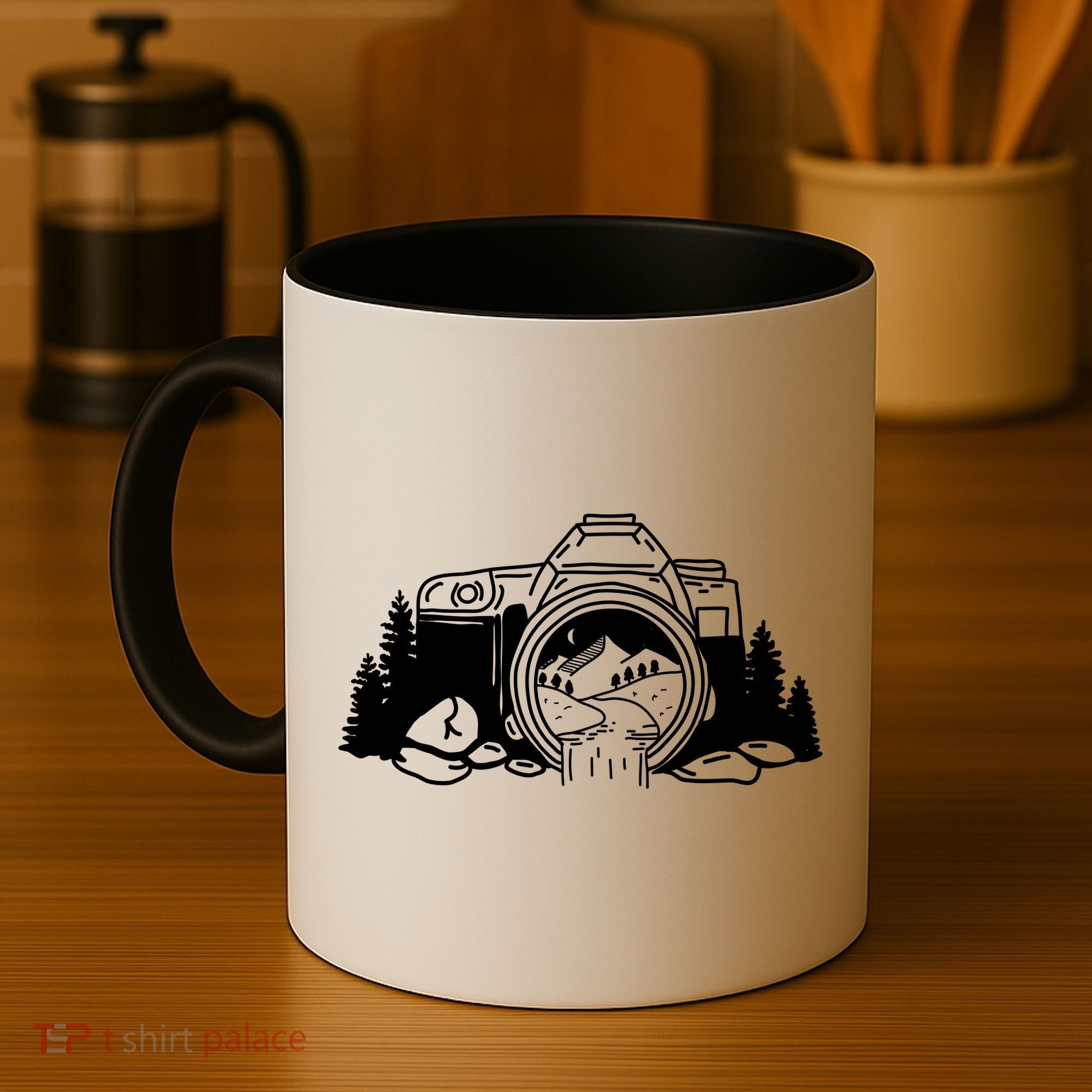 Nature Camera Waterfall Coffee Mug