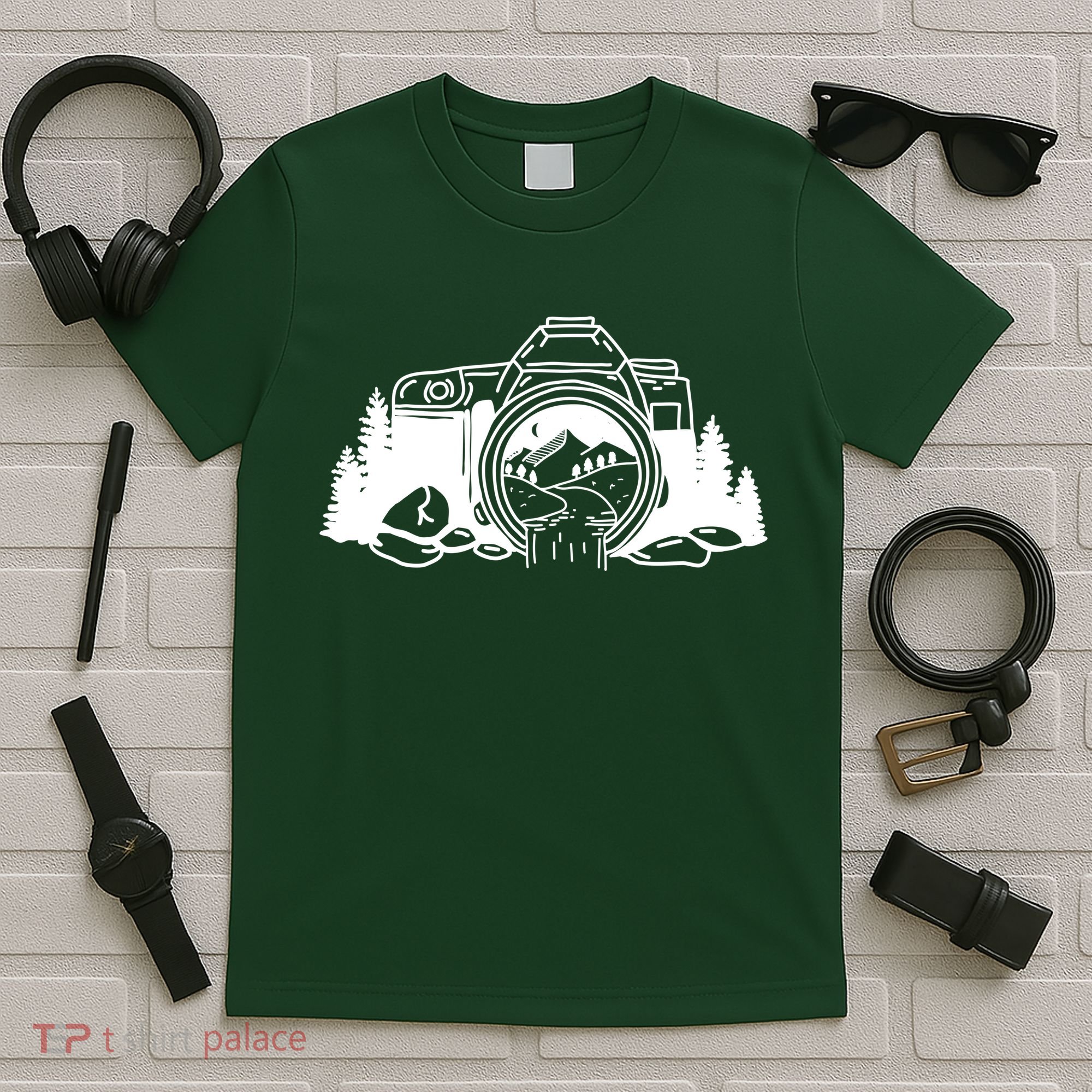 Nature Camera Waterfall T-Shirt