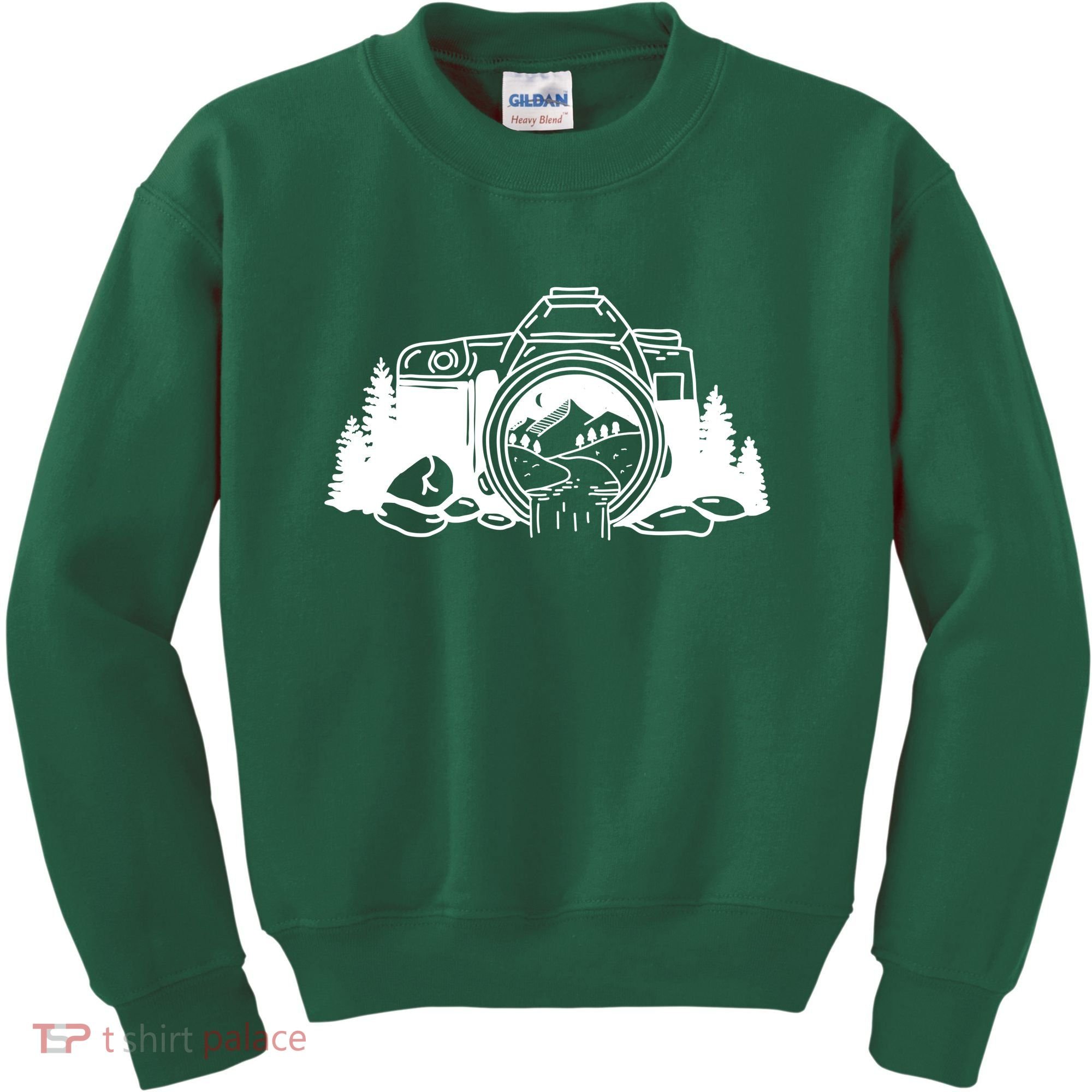Nature Camera Waterfall Kids Sweatshirt