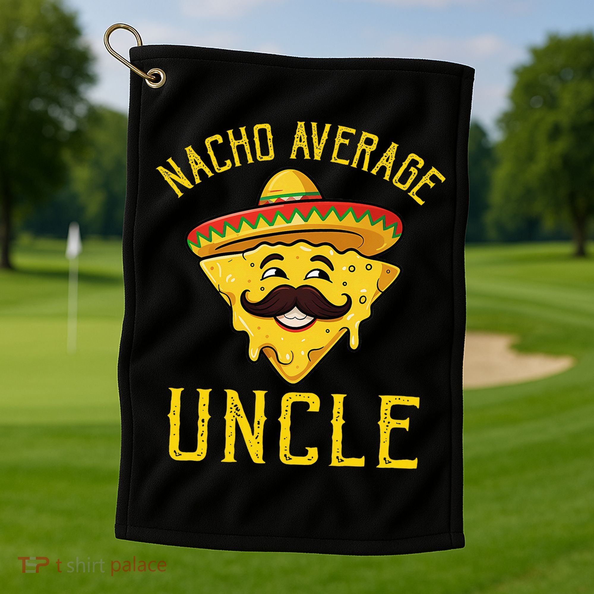 Nacho Average Uncle Matching Family Cinco De Mayo Golf Towel
