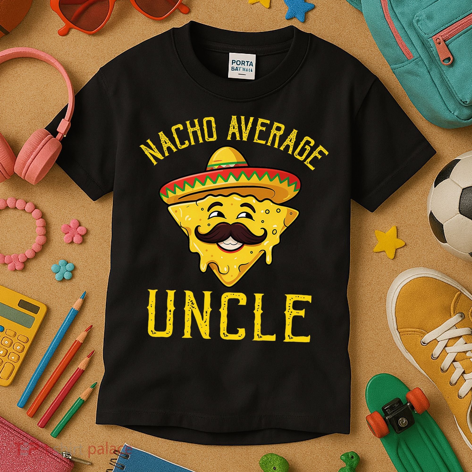 Nacho Average Uncle Matching Family Cinco De Mayo Kids T-Shirt