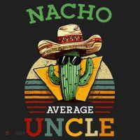 Nacho Average Uncle Funny Mexican Joke Golf Towel thumb 3