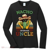 Nacho Average Uncle Funny Mexican Joke Women's Long Sleeve Shirt thumb 0