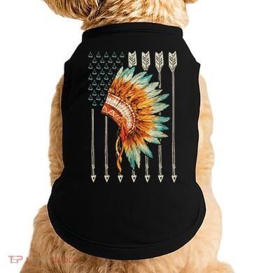 Native American Usa Flag Doggie Tank