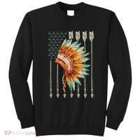 Native American Usa Flag Sweatshirt thumb 0