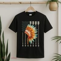 Native American Usa Flag T-Shirt thumb 2