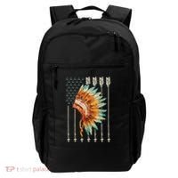 Native American Usa Flag Backpack thumb 0