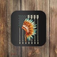 Native American Usa Flag Coaster thumb 0