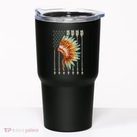 Native American Usa Flag Tumbler thumb 0
