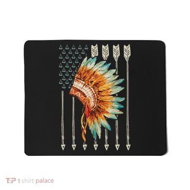 Native American Usa Flag Mousepad