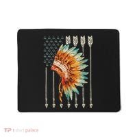 Native American Usa Flag Mousepad thumb 0