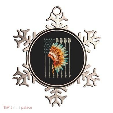 Native American Usa Flag Ornament