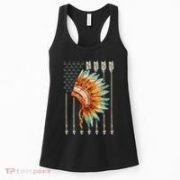 Native American Usa Flag Women's Tank Top thumb 0