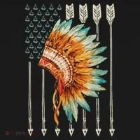 Native American Usa Flag Toddler Hoodie thumb 2