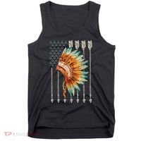 Native American Usa Flag Tank Top thumb 0