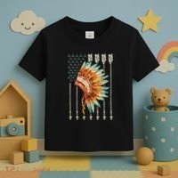 Native American Usa Flag Toddler T-Shirt thumb 3