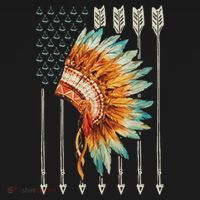 Native American Usa Flag Toddler T-Shirt thumb 4