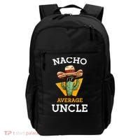 Nacho Average Uncle Funny Mexican Uncle Cactus Cinco De Mayo Backpack thumb 0