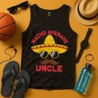 Nacho Average Uncle Cinco De Mayo Funny Mexican Sombrero Tank Top thumb 4