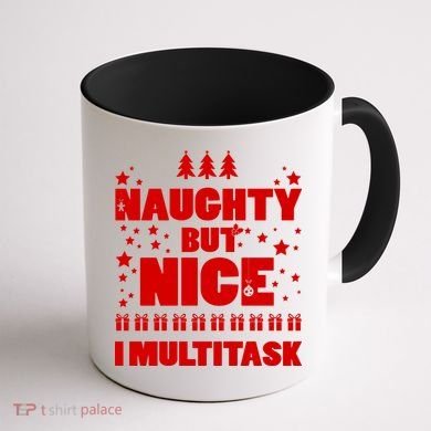 Naughty But Nice I Multitask Coffee Mug back