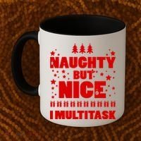 Naughty But Nice I Multitask Coffee Mug thumb 2