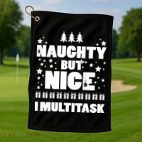 Naughty But Nice I Multitask Golf Towel thumb 1