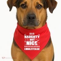 Naughty But Nice I Multitask USA-Made Doggie Bandana thumb 1