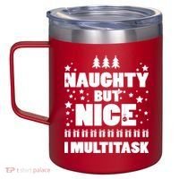 Naughty But Nice I Multitask 12oz Stainless Steel Coffee Mug thumb 2