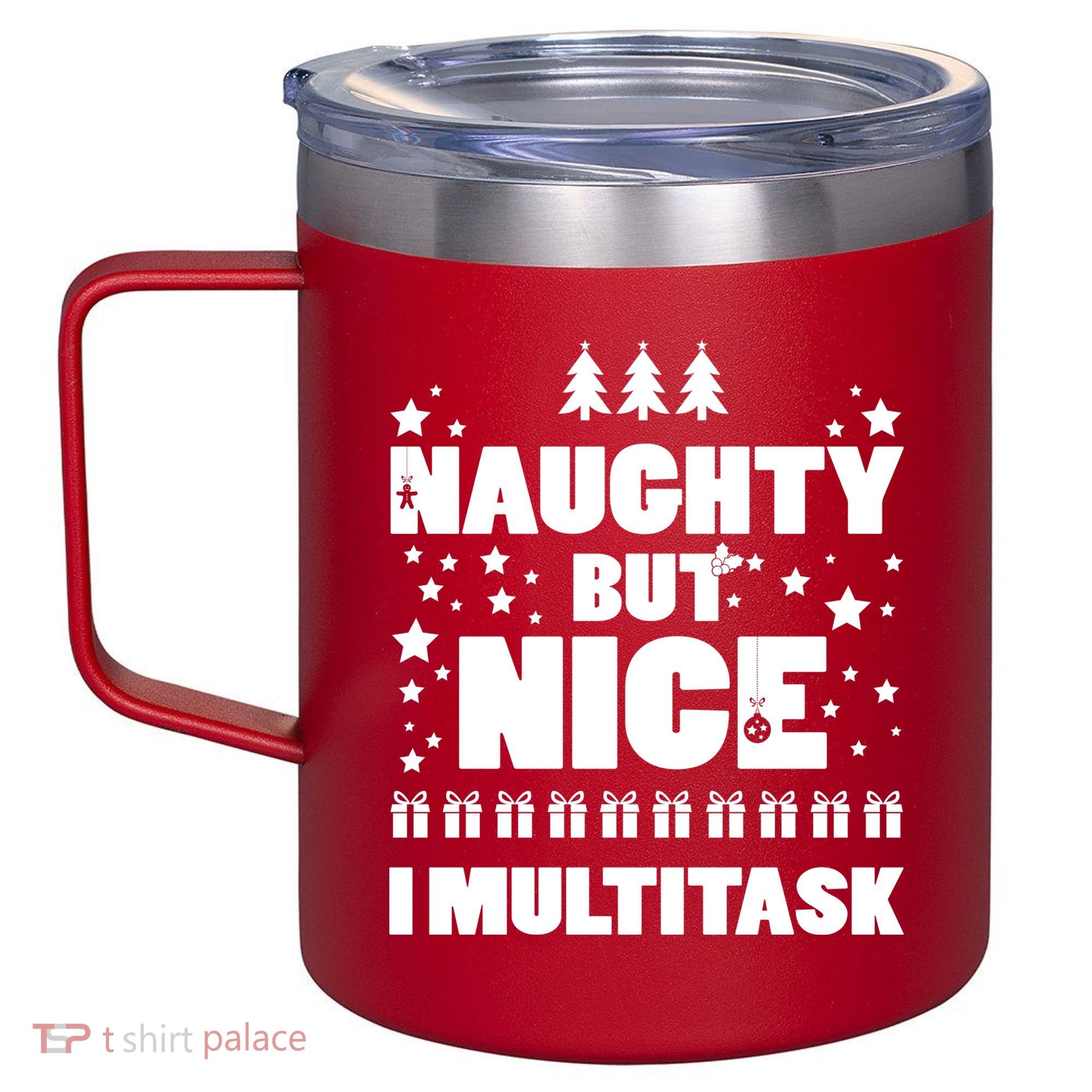 Naughty But Nice I Multitask 12oz Stainless Steel Coffee Mug